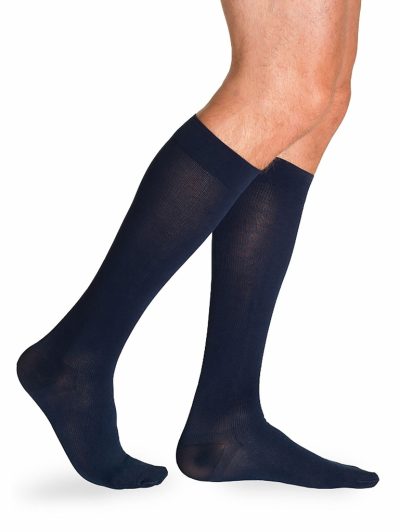 Sigvaris Essential Coton 15-20mmHg Below Knee Stockings (Normal, Small, Open Toe, Granite)